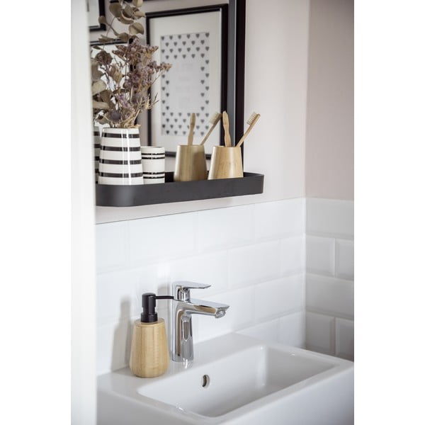 Natúr színű bambusz fogkefetartó pohár Maru – Wenko-image-2