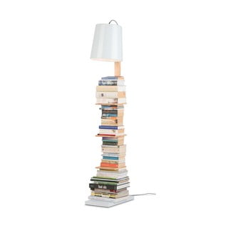 Cambridge állólámpa fehér búrával és polccal, magasság 168 cm - Citylights
