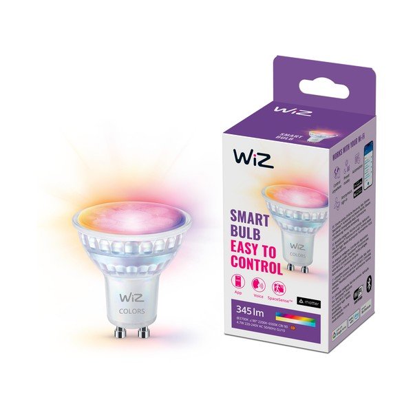 LED okos izzó GU10, 5 W – WiZ