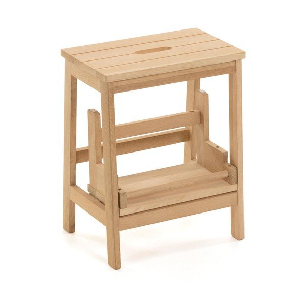 Natúr színű nyírfa ülőke Nell – Kave Home-image-3