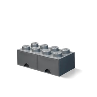 Sötétszürke tárolódoboz 2 fiókkal - LEGO®