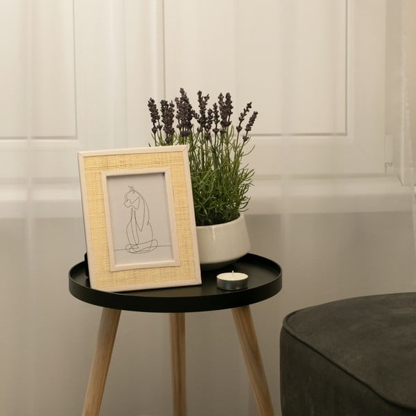 Natúr színű műanyag álló képkeret 21x26 cm Rafi – Restilo-image-1