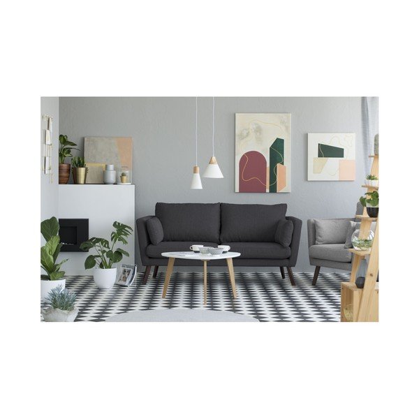 Elena sötét szürke háromszemélyes kanapé - Mazzini Sofas-image-3