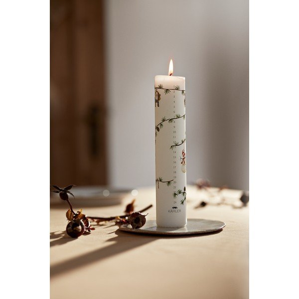 Gyertya karácsonyi mintával, égési idő 56 ó  Hammershøi Christmas 2025 – Kähler Design-image-2