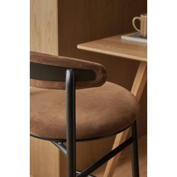 Barna fém bárszék (ülésmagasság 66 cm) Doggi – Ellos Home-image-2