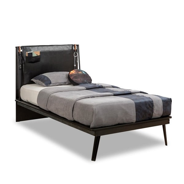 Dark Metal Line Bed egyszemélyes ágy, 120 x 200 cm