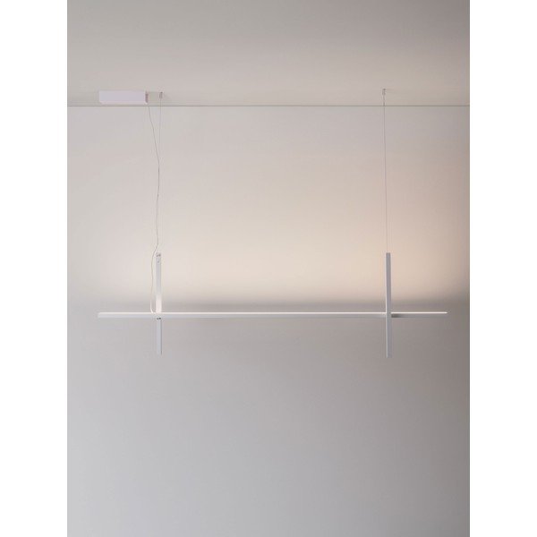 Matt fehér alumínium LED függőlámpa akrilüveg búrával Looma – Nova Luce-image-4