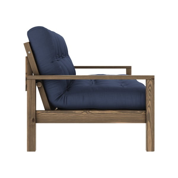 Sötétkék kinyitható kanapé 205 cm Knob – Karup Design-image-4