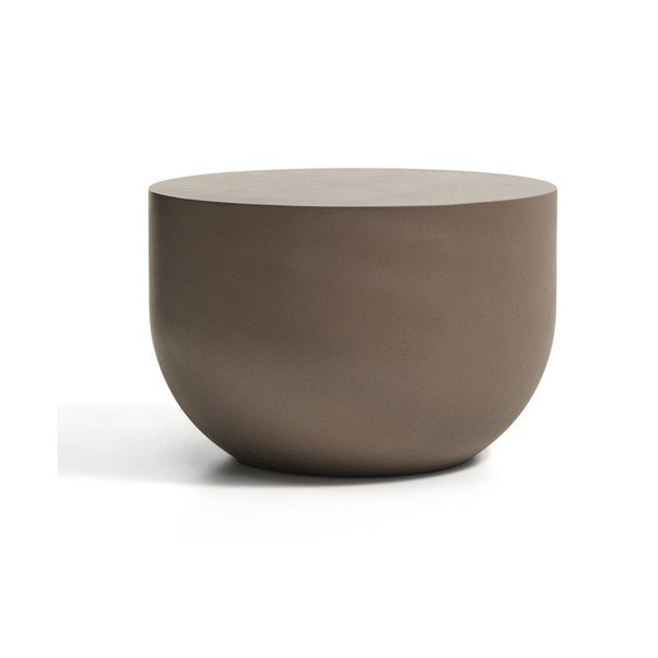 Beton kerek kerti dohányzóasztal ø 60 cm Garbet – Kave Home