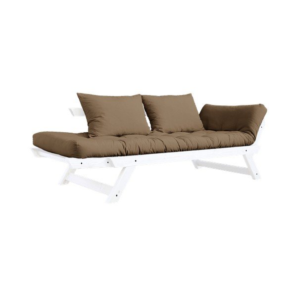 Bebop White/Mocca barna kinyitható kanapé - Karup Design-image-4