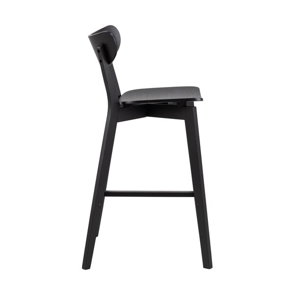 Fekete kaucsukfa bárszék szett 2 db-os 105 cm Roxby – Actona-image-4