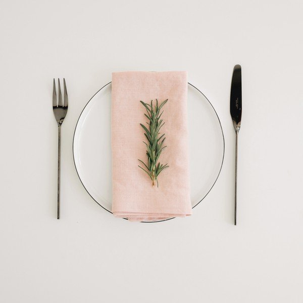 2 db-os rózsaszín len szalvéta szett - Linen Tales-image-1