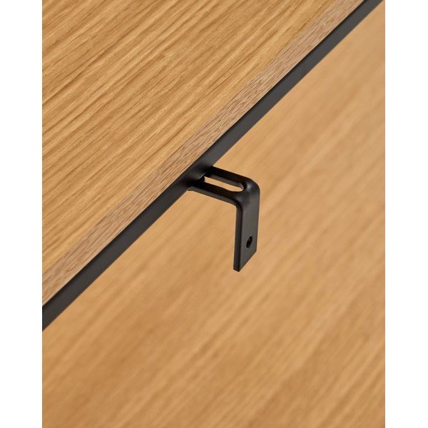 Konzolasztal tölgyfa dekorral 120x30 cm Yona - Kave Home-image-4