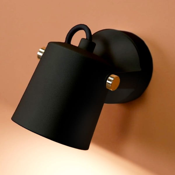 Ibai fekete falilámpa, magasság 11 cm - SULION-image-1