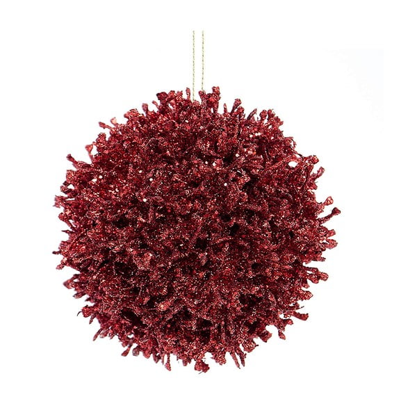 Coral 6 db borvörös műanyag karácsonyfadísz - DecoKing