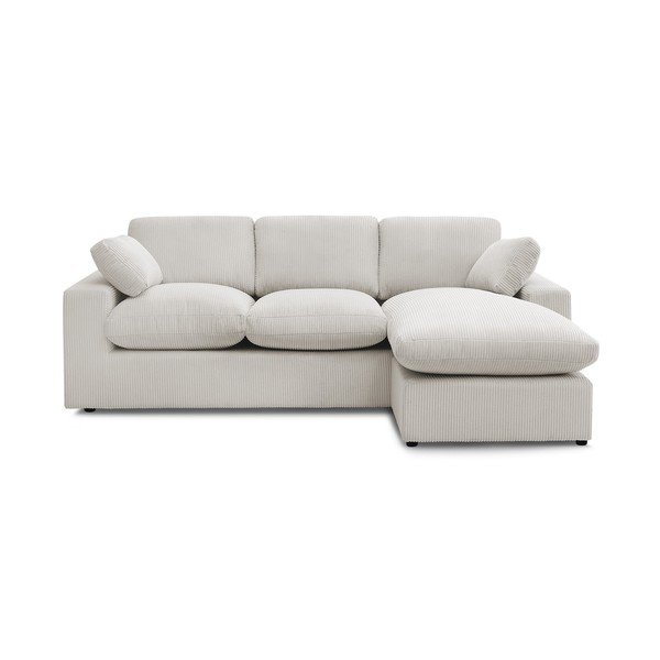 Bézs kordbársony sarokkanapé Belair – Bobochic Paris