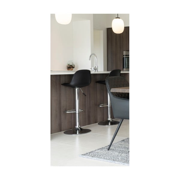 Fekete forgó bárszék szett 2 db-os 82 cm Trondheim – House Nordic-image-1