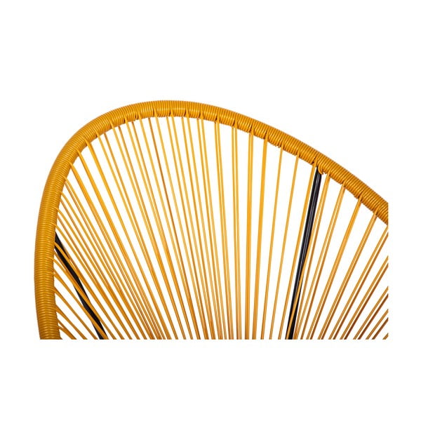 Sárga fém-műanyag kerti fotel Avocado Comfort – Bonami Selection-image-4