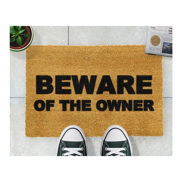Beware of the Owner lábtörlő, 40 x 60 cm - Artsy Doormats