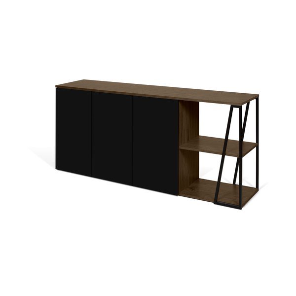 Fekete komód, szélesség 190 cm Albi - TemaHome-image-2
