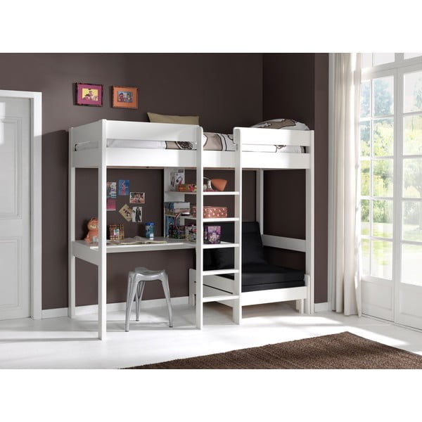 Fehér magasított gyerekágy 90x200 cm Pino - Vipack-image-2