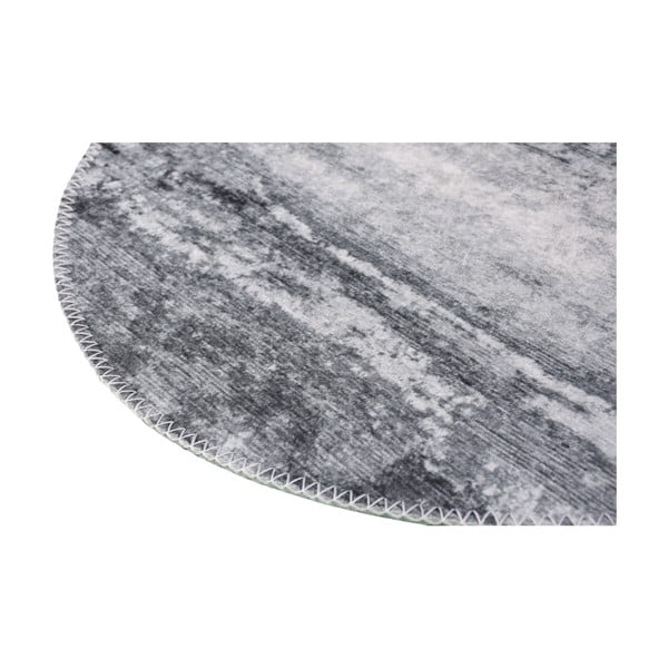 Szürke mosható kerek szőnyeg ø 100 cm – Vitaus-image-2