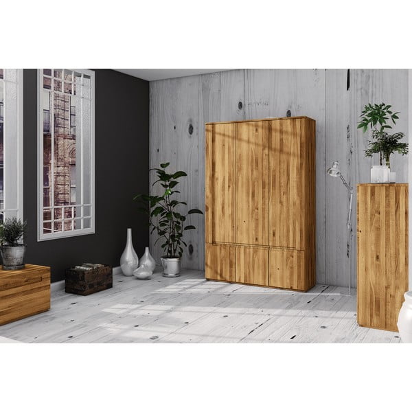 Tölgyfa ruhásszekrény 135x206 cm Vento 3 - The Beds-image-3