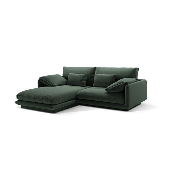 Sötétzöld sarokkanapé (bal oldali) Torino – Micadoni Home-image-1