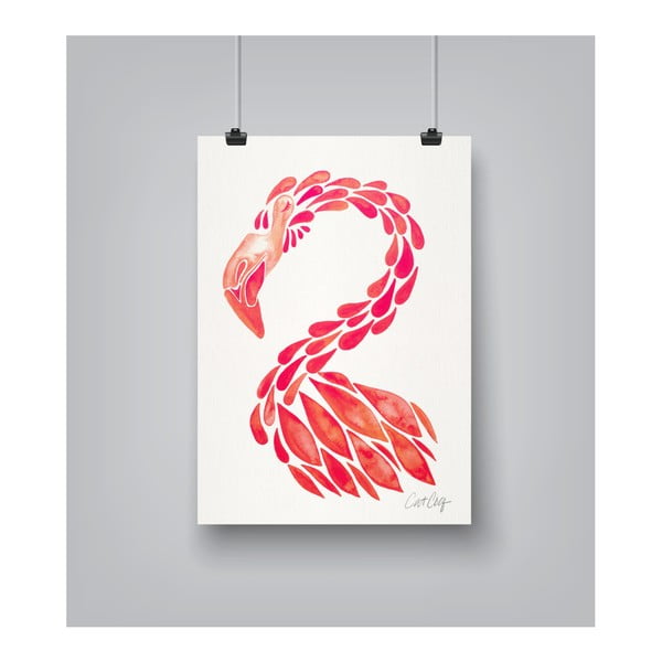 Miami Flamingo by Cat Coquillette 30 x 42 cm-es plakát
