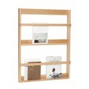 Natúr színű többszintes-képekhez tölgyfa fali polc 74 cm Display – Hübsch