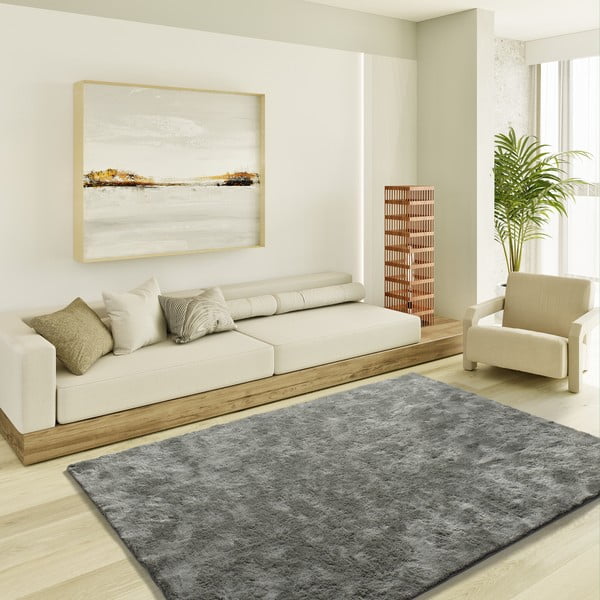 Antracitszürke szőnyeg 80x150 cm Roma – Universal-image-1