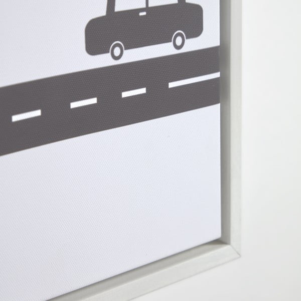 Nisi 3 db-os fekete-fehér kép készlet, 30 x 42 cm - Kave Home-image-3