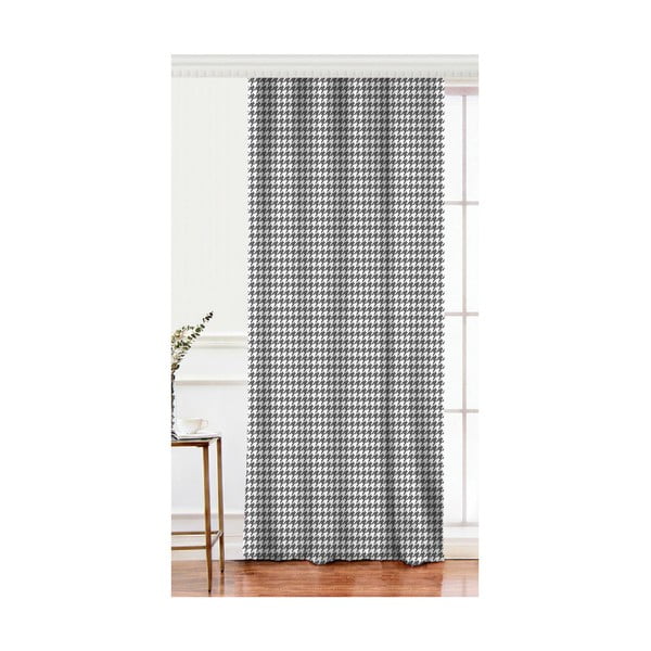 Fekete-fehér pamutkeverék függöny, 140 x 260 cm - Minimalist Home World