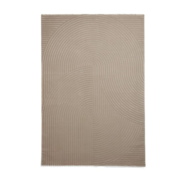 Világosbarna mosható szőnyeg újrahasznosított szálakból 120x170 cm Flores – Think Rugs