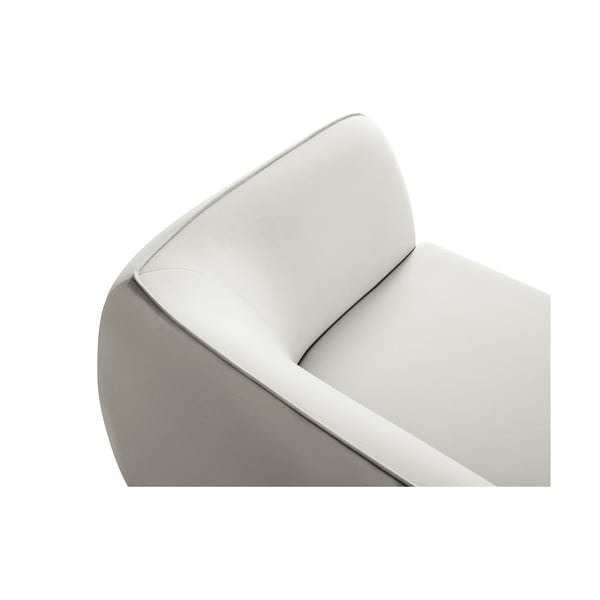 Bézs bársony kanapé 190 cm Lando – Micadoni Home-image-4