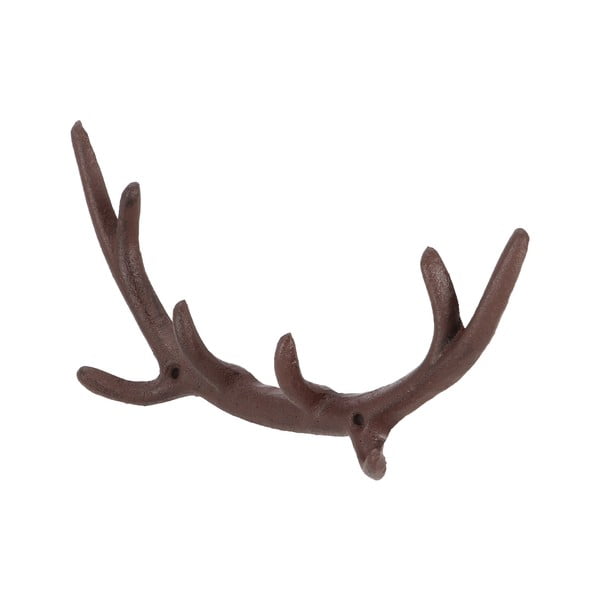 Barna fém fali fogas Antlers – Esschert Design-image-2