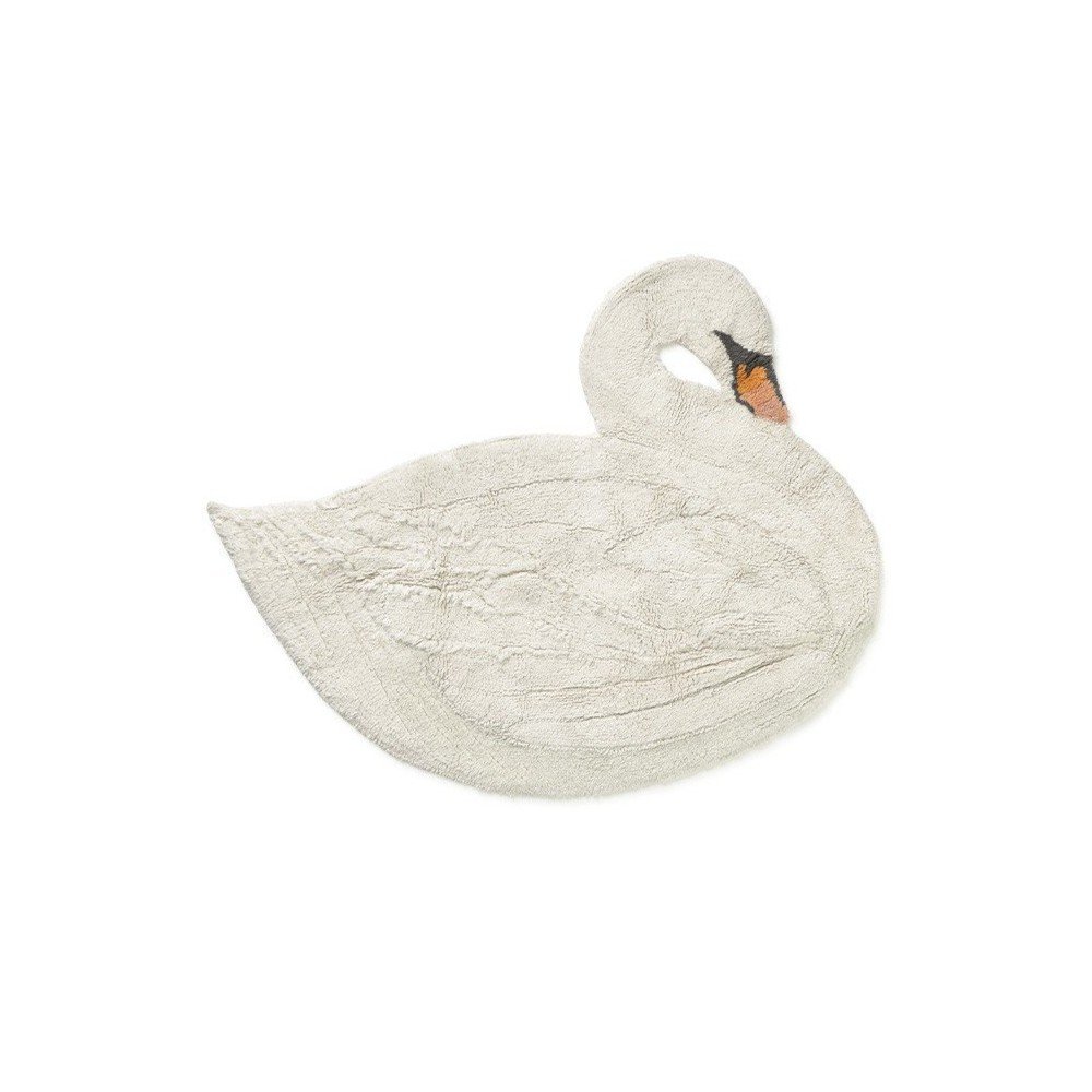 Krémszínű mosható-kézi szövésű pamut gyerek szőnyeg 100x120 cm Swan Lorena Canals