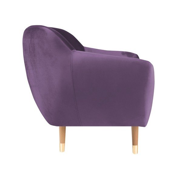 Benito lila bársony fotel - Mazzini Sofas-image-3