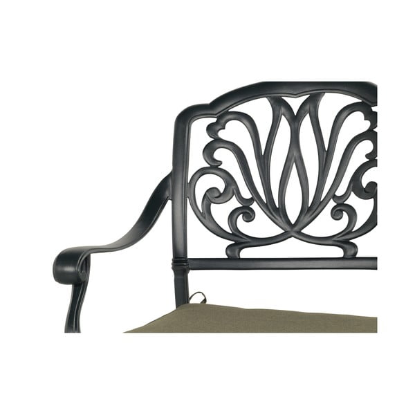 Bronzszínű fém kerti pad Amalfi – Hartman-image-2