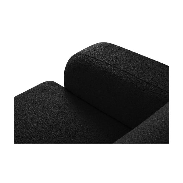 Fekete buklé sarokkanapé (jobb oldali) Molino – Micadoni Home-image-4