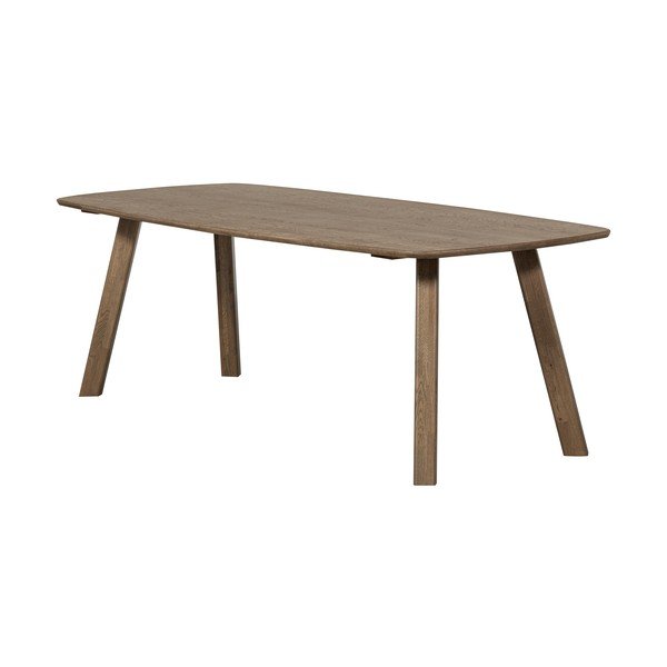 Tölgyfa étkezőasztal 100x220 cm Tablo – WOOOD-image-2