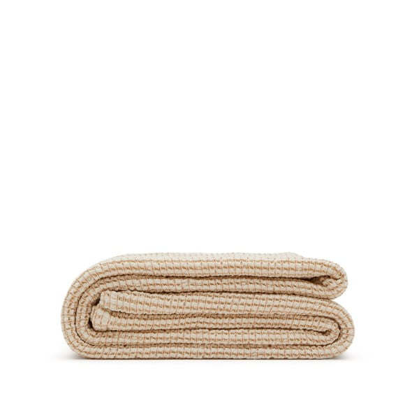 Bézs pamut ágytakaró 240x260 cm Senara – Kave Home-image-2