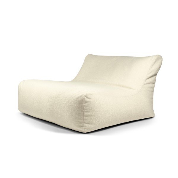 Krémszínű buklé babzsákfotel Sofa Lounge – SLOWDOWN