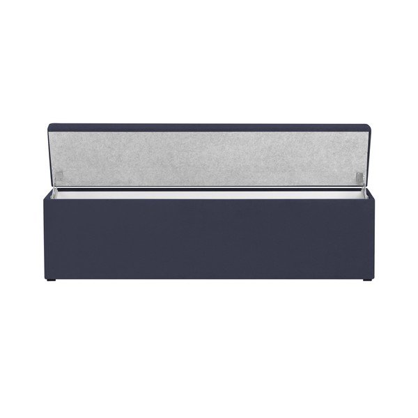 Ancona sötétkék ottomán, 160 x 47 cm - Mazzini Sofas-image-1
