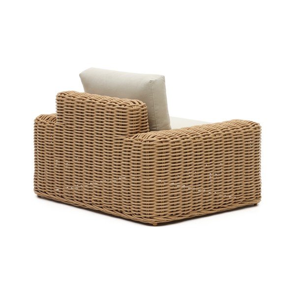 Krémszínű-natúr színű kerti fotel Portlligat – Kave Home-image-3