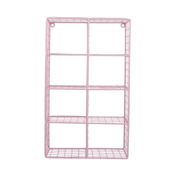 Világos rózsaszín többszintes acél fali polc 30 cm Reja – PT LIVING