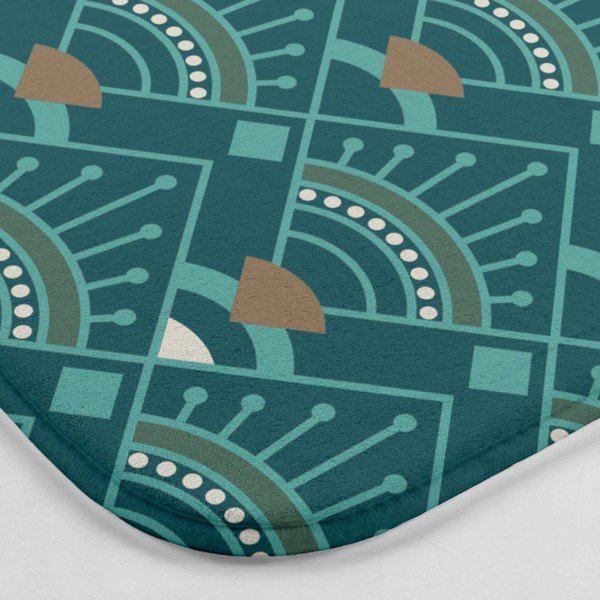 Petróleum színű fürdőszobai kilépő WC-hez 45x45 cm Imperia – douceur d'intérieur-image-2