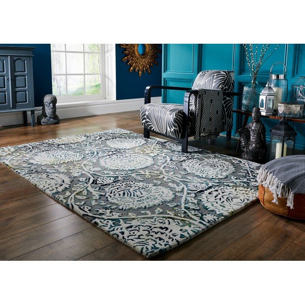 Soho Vega szürke kézzel szőtt szőnyeg, 120 x 170 cm - Flair Rugs-image-3