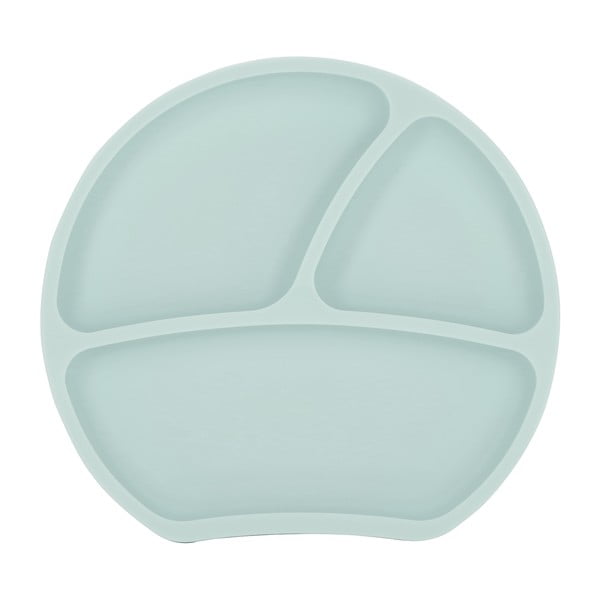 Világoskék szilikon gyerek tányér 19x20,5 cm – Kindsgut-image-3