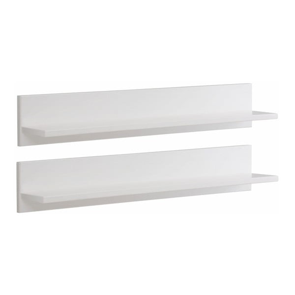 Salento fehér fali polc, tömör borovi fenyőfából - Støraa-image-1